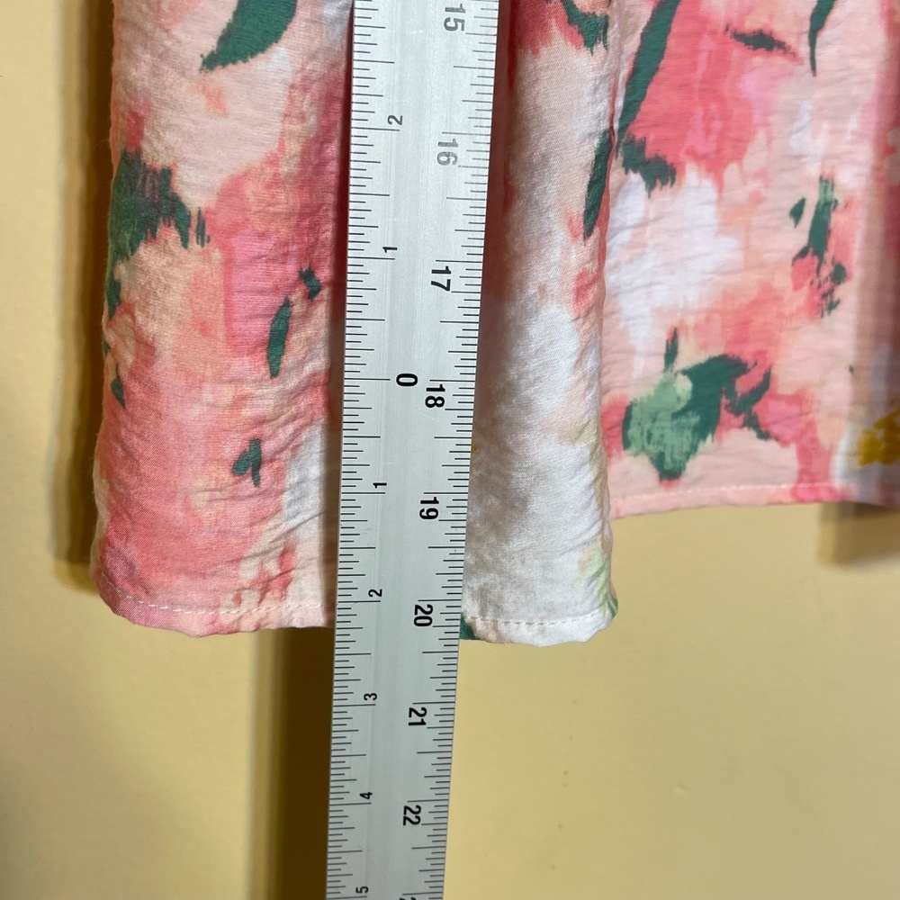 Pink Floral Ruffle Top - Picture 7 of 7